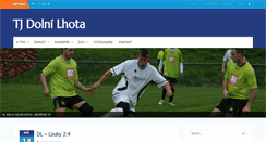 Desktop Screenshot of fotbal.dolni-lhota.cz