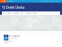 Tablet Screenshot of fotbal.dolni-lhota.cz