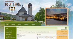 Desktop Screenshot of dolni-lhota.cz
